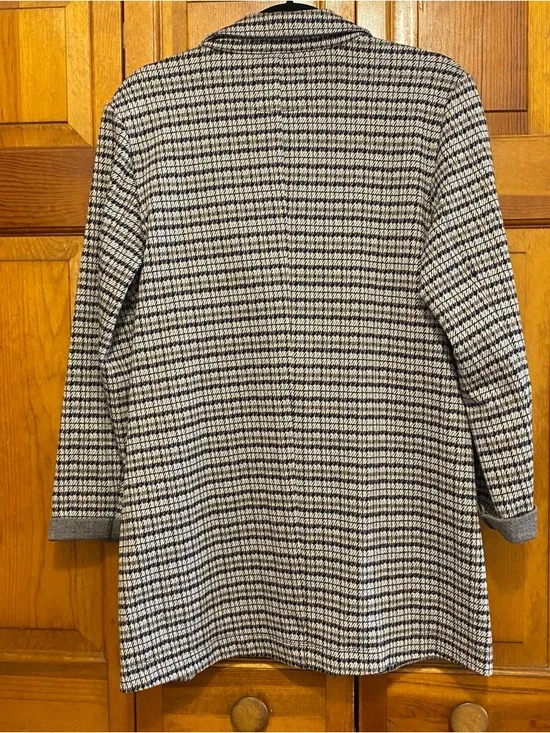 Sanctuary Black & White Knit Houndstooth Blazer - Picture 2 of 5